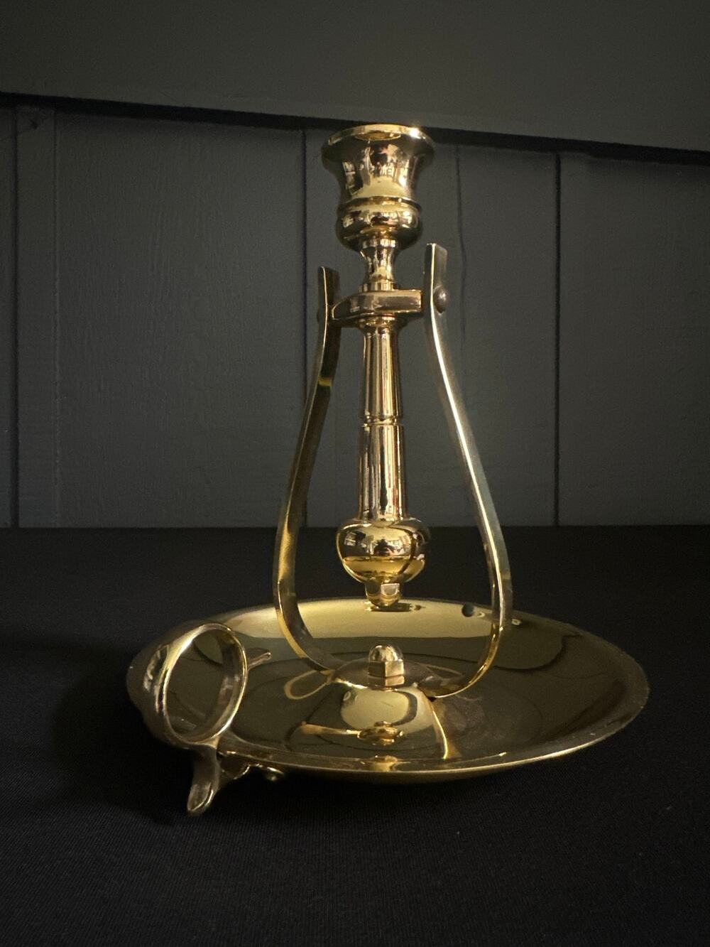 Baldwin Brass Gimbal Swinging 7 In Candlestick Holder Nautical Ship Chamberstick
